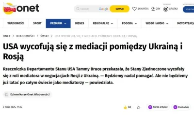 jaroty - 1 maja - Batyr spotyka się z Trumpem
2 maja - USA wycofują się z roli mediat...