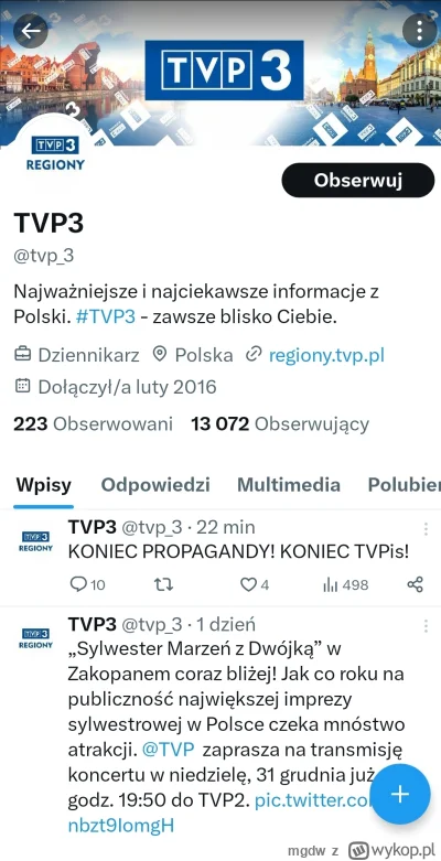 mgdw - Patrzcie na to ( ͡º ͜ʖ͡º). Wygląda na oficjalny profil.

#tvpis #tvp #tvp3