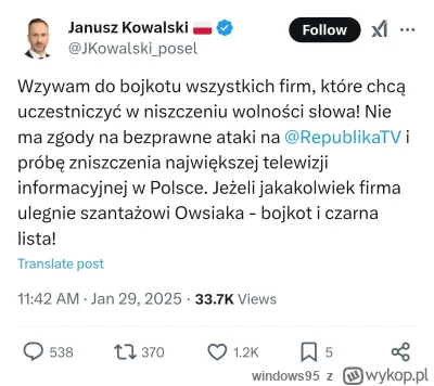 windows95 - prawaczek znów sie zesrał ech

#bekazpisu #bekazprawakow #wosp