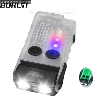 n____S - ❗ BORUiT V20 Keychain EDC LED Flashlight
〽️ Cena: 17.06 USD (dotąd najniższa...