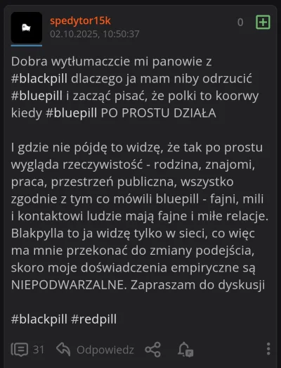 Nighthuntero - @Teec: @Marek_zloty @marcin-tirowiec 
Szkoda czasu na chłopa XDD