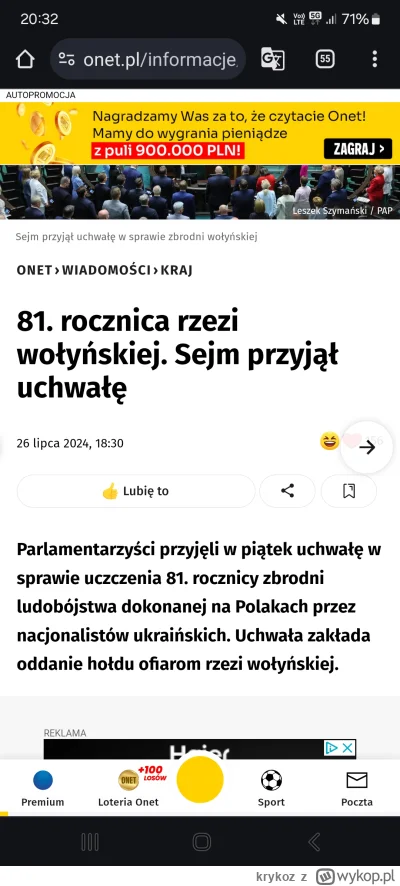 krykoz - #jezykpolski #onet 

Parlamentarzyści przyjęli w piątek uchwałę w sprawie uc...