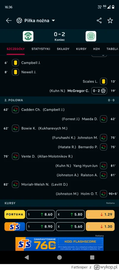 FatSniper - Jakim cudem Celtic wykonał 6 zmian? #mecz #ligaszkocka