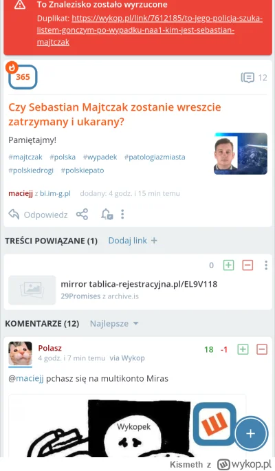 Kismeth - Uważaj na bana. Tylko czekać aż znalezisko spadnie z rowerka przez niedoroz...