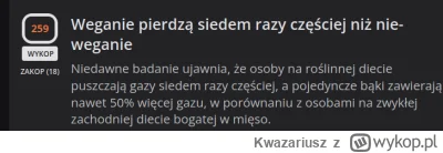 Kwazariusz - Na głównej stabilnie, prawacko-chlopsko-rozumowy ściek - WEGANIE PIERDZĄ...