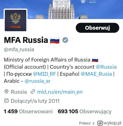 Polasz - @wladdan: to oficjalne konto ministerstwa spraw zagranicznych