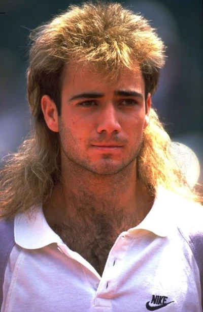 Brzydka_Prawda - @Linnior88: tenisista Andre Agassi w latach 90 xD