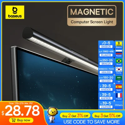 n____S - ❗ Baseus BS-LT007 i-wok 3 Magnetic Computer Screen Light
〽️ Cena: 31.39 USD ...