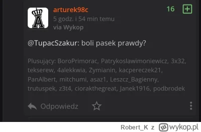 Robert_K - @TupacSzakur: Lista wstydu