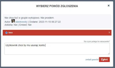 chcwdk - @slavkowsky: Zgłoszone.