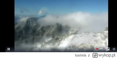 tustela - @kopawdupeswiniom
Widok z kamerki na Łomnicy