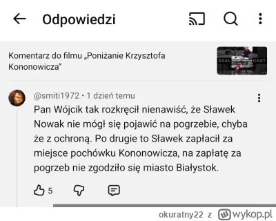 okuratny22 - Wy mówicie, że on oprawca a on miejsce na cmentarzu wykupił. Śmiechu war...