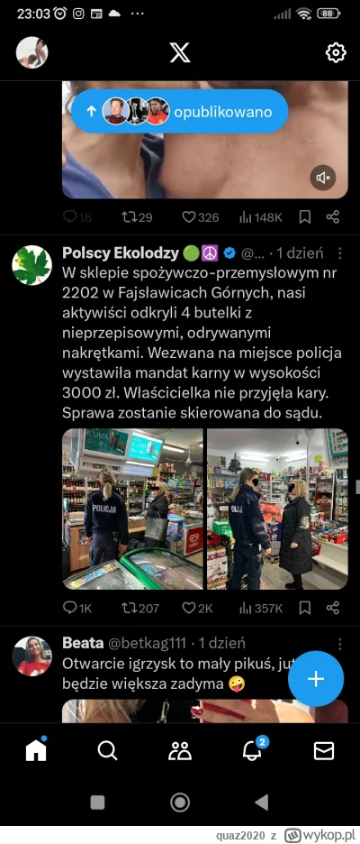 quaz2020 - #ekologia #gownowpis #bekazlewactwa #bekazpodludzi #policja