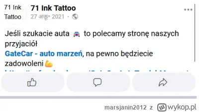 marsjanin2012 - @marsjanin2012: dobre znajomosci z tatuazystami, dziwne ze ich strona...