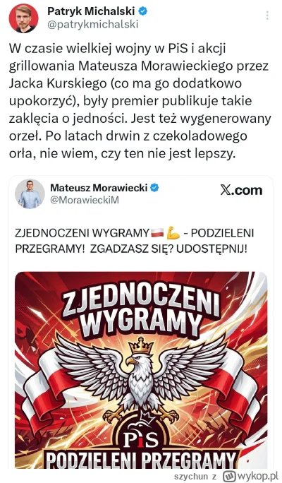 szychun - #polityka #bekazpisu ehhh xD Mateusz jest dla mnie skreślony przez to, jak ...