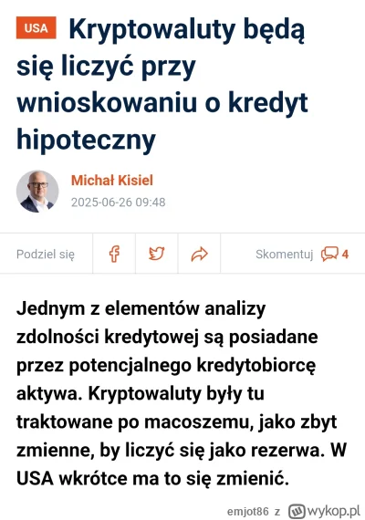 emjot86 - A w USA:

https://www.bankier.pl/wiadomosc/USA-kryptowaluty-beda-sie-liczyc...