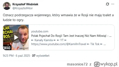 masonios72 - Wideomanipulacje w formie- Rosjanie mają dostęp do toalet, mówi to typ n...