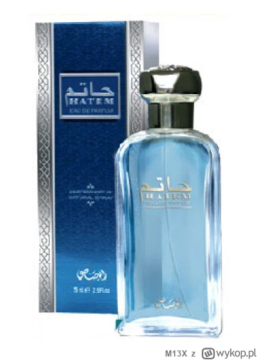 M13X - #perfumybiedaka

Wpis nr 23.

Rasasi Hatem

https://www.fragrantica.pl/perfumy...