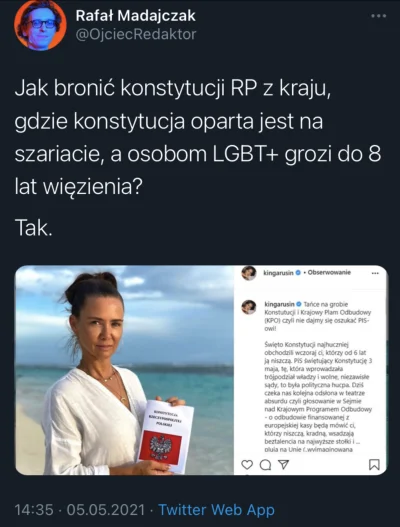 huncwot_ - @Mpocieszka: bardzo dobrze się ubrał, ważne że jest odpowiednia koszulka, ...