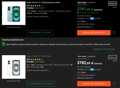 vnzb92 - @Wierkoszek: Masz teraz iPhone 16 w promocji za 3781 zł