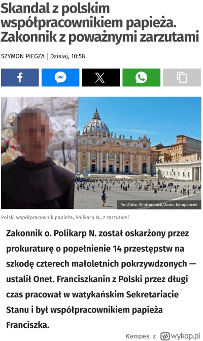 Kempes - #bekazkatoli #pedofilewiary #pedofilewiary #katolicyzm #polska

Poproszę jak...