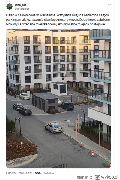 Xianist - @Xianist: inny podaje, że miejsca dla niepełnosprawnych są wprost pod oknam...