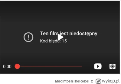 MacintoshTheRebel - Czy tylko ja w aplikacji wykop nie mogę odtwarzać filmów? Hasztag...