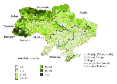 JPRW - @EarpMIToR: lasy na Ukrainie to głównie Karpaty i Wołyń/Polesie