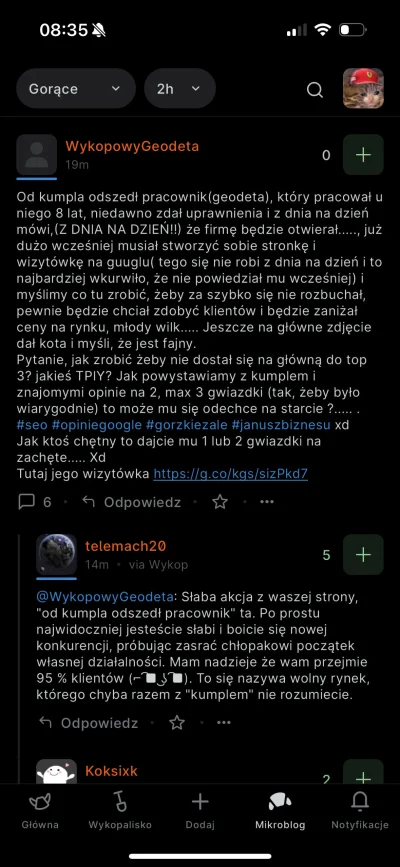 hpiotrekh - Patrzcie mirki z jakimi bandzwołami tu siedzimy.

@WykopowyGeodeta  oczyw...