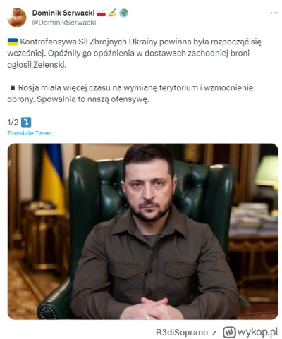 B3diSoprano - Już się zaczyna szukanie winnych. Ukraińcy dobrze sobie zdają sprawę, ż...