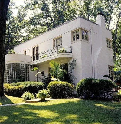 pogop - Streamline Moderne Home, Alexandria, Virginia, USA (1939)

#artdeco #architek...