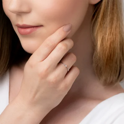 mirko_anonim - ✨️ Delikatny pierścionek zaręczynowy z białego złota Ⓘ
#pierscionekzar...