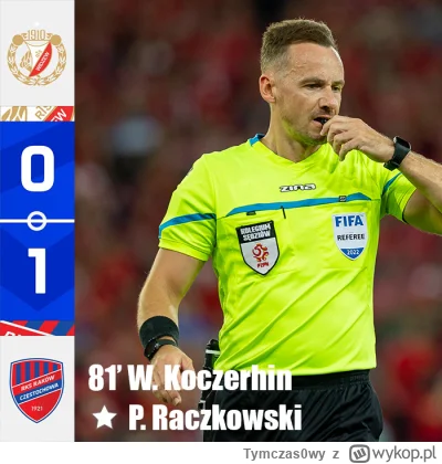 Tymczas0wy - Raczkowski wybrany graczem meczu - zdecydowanie zasłużył.

#mecz #ekstra...