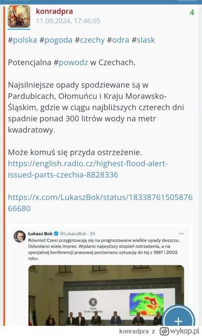 konradpra - Od 11 już o tym już krążyły o tym informacje w necie, a Czesi robili kofe...