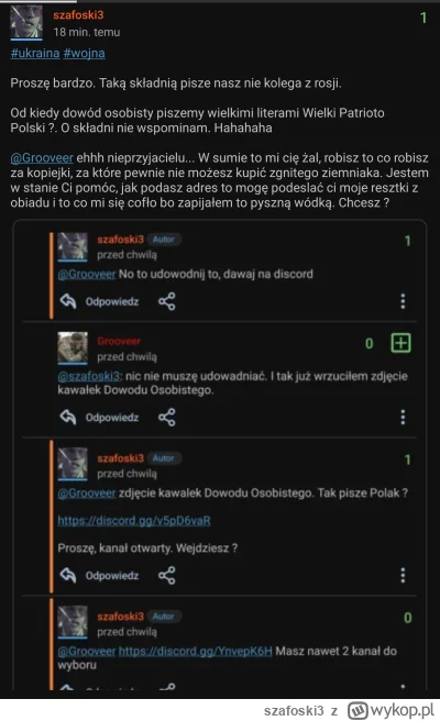 szafoski3 - #codzienneprzypomnieniekimjestgrooveer #wojna #ukraina 

Groover już się ...