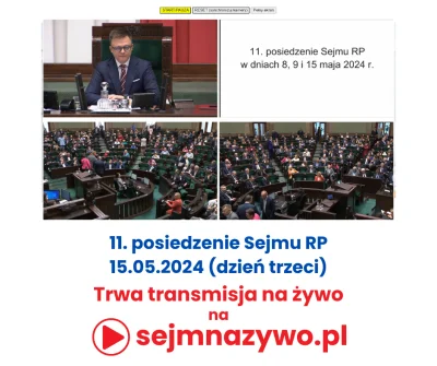 sejmnazywo-pl - 🔴 Trwa transmisja z Sejmu RP - oglądaj na żywo 🔴

📅 11. posiedzeni...