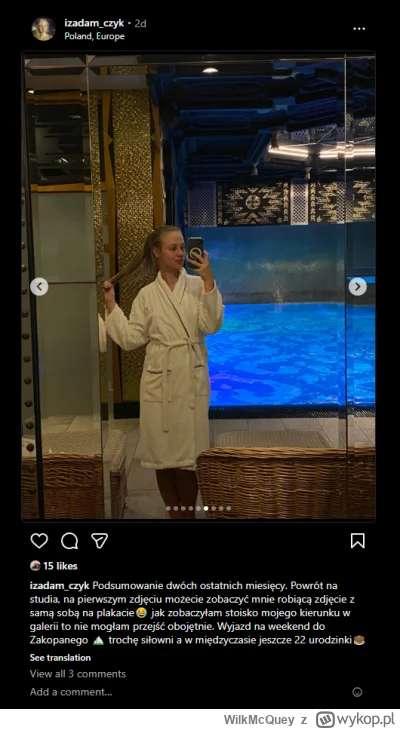 WilkMcQuey - #izadamczyk #frajerzyzmlm #sebcel #ladnapani #izaadamczyk 

( ͡° ͜ʖ ͡°)
...