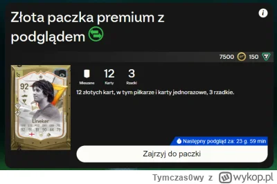 Tymczas0wy - - Paczka z podglądem za 7,500 coinsów.
- Lineker w środku warty 12,000 c...