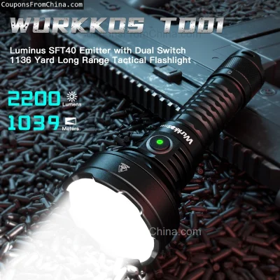 n____S - ❗ Wurkkos TD01 Flashlight 2200lm
〽️ Cena: 40.02 USD (dotąd najniższa w histo...