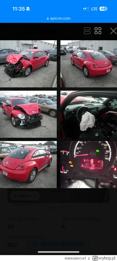 miesozerca1 - #autazusa
Volkswagen Beetle 
Vin: 3VWFP7AT6EM624815

https://epicvin.co...