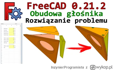 InzynierProgramista - FreeCAD - obudowa narożnikowa głośnika - patent na ciekawą kons...