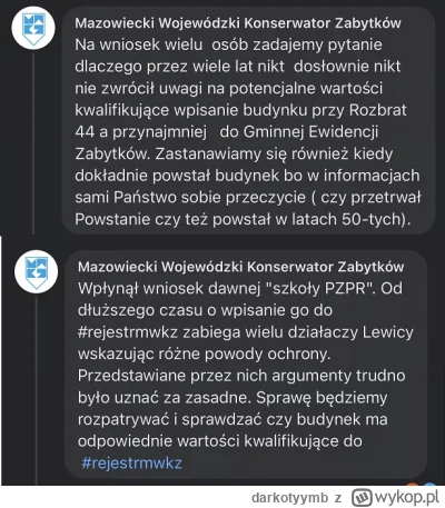 darkotyymb - @darkotyymb: a tu odpowiedzi tfu konserwatora zabytków na fb...