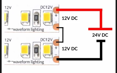 some_ONE - Jeśli do zasilacza 24V chciałbym podłączyć 2 taśmy LED 12V szeregowo (tak ...
