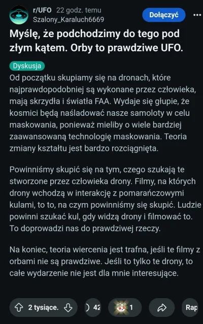 ntdc - Szalony karaluch może mieć rację. 

#USA #ufo #uap