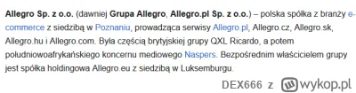 DEX666 - @Kempes: tymczasem gdzie ma siedzibę właściciel "krajowego" allegro :)