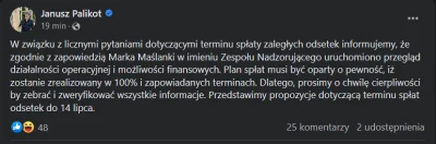 djtartini1 - #palikot #inwestowanie #gielda #inwestycje Tym razem na pewno się uda