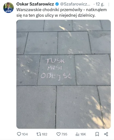 Turin89 - Dzieciak nabazgrał na chodniku i udaje, że to głos ludu xD

#bekazpisu #bek...