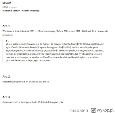 maci3nty - @fornson23: problem jest taki, że Ty uznałeś, że należy taką ustawę napisa...