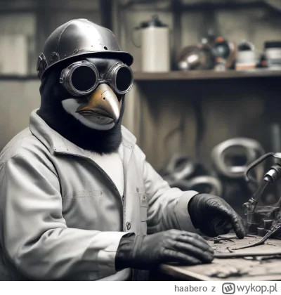 haabero - Pingwin w masce spawacza #pdk
