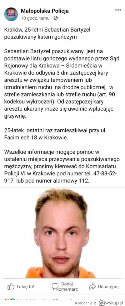 Korba112 - Czyżby król lewego pasa był poszukiwany?

#bekaztransa #heheszki #samochod...